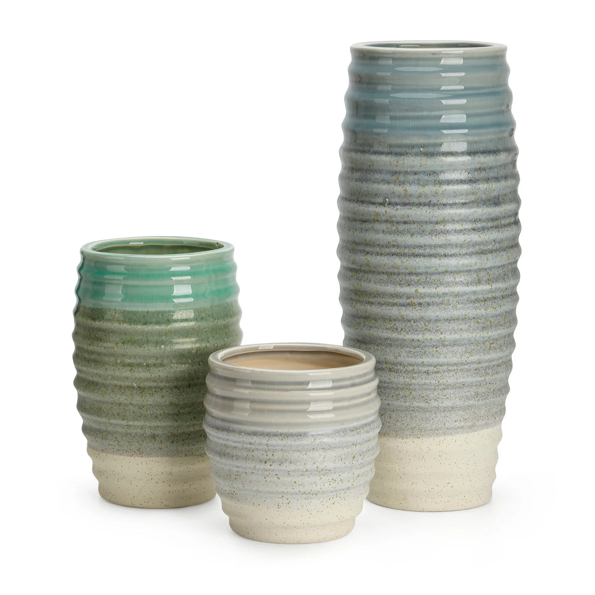 IMAX Worldwide Home Luka Ceramic Vases - Set of 3