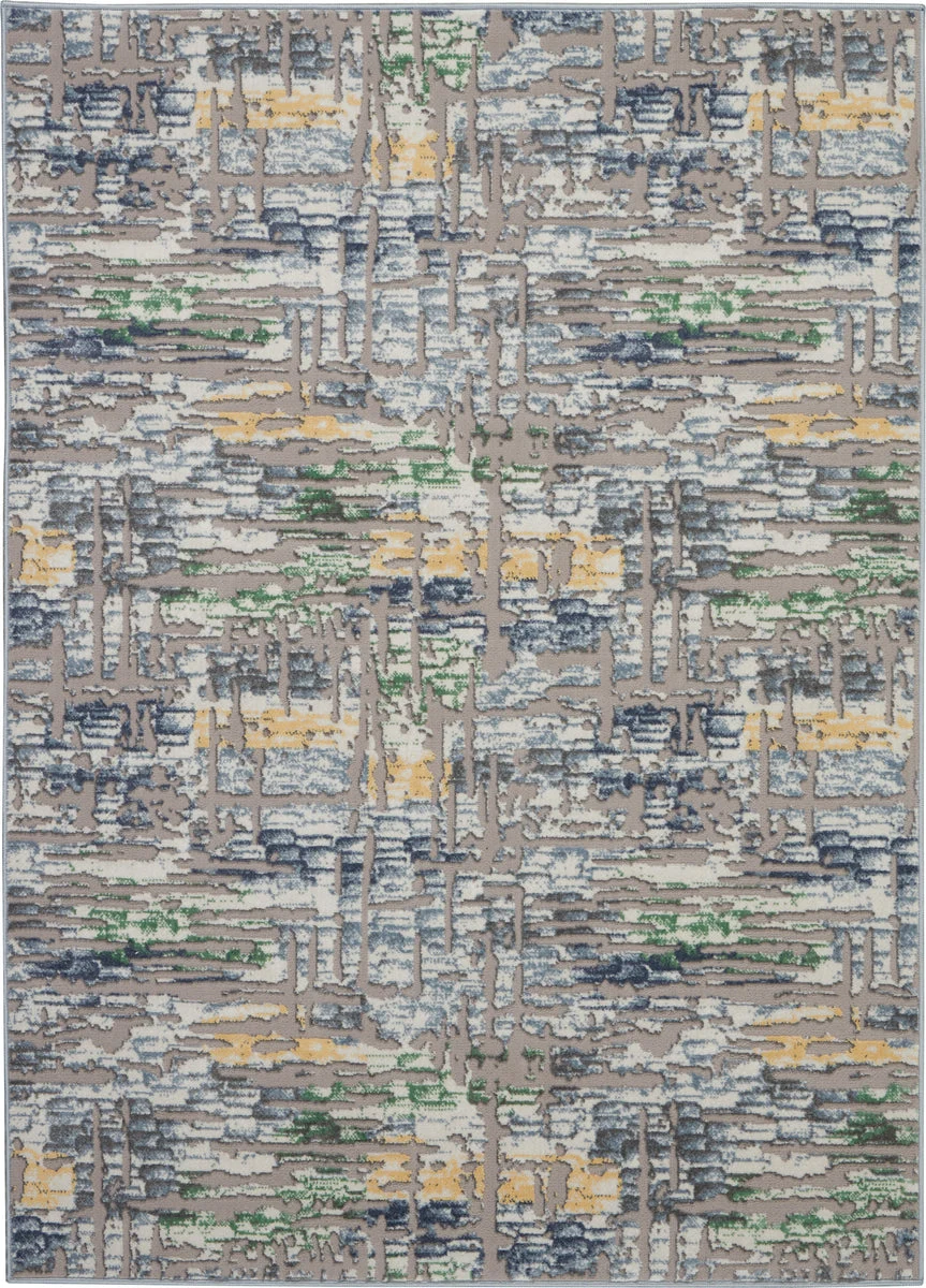 Nourison Urban Chic Contemporary Grey/Multicolor Area Rug