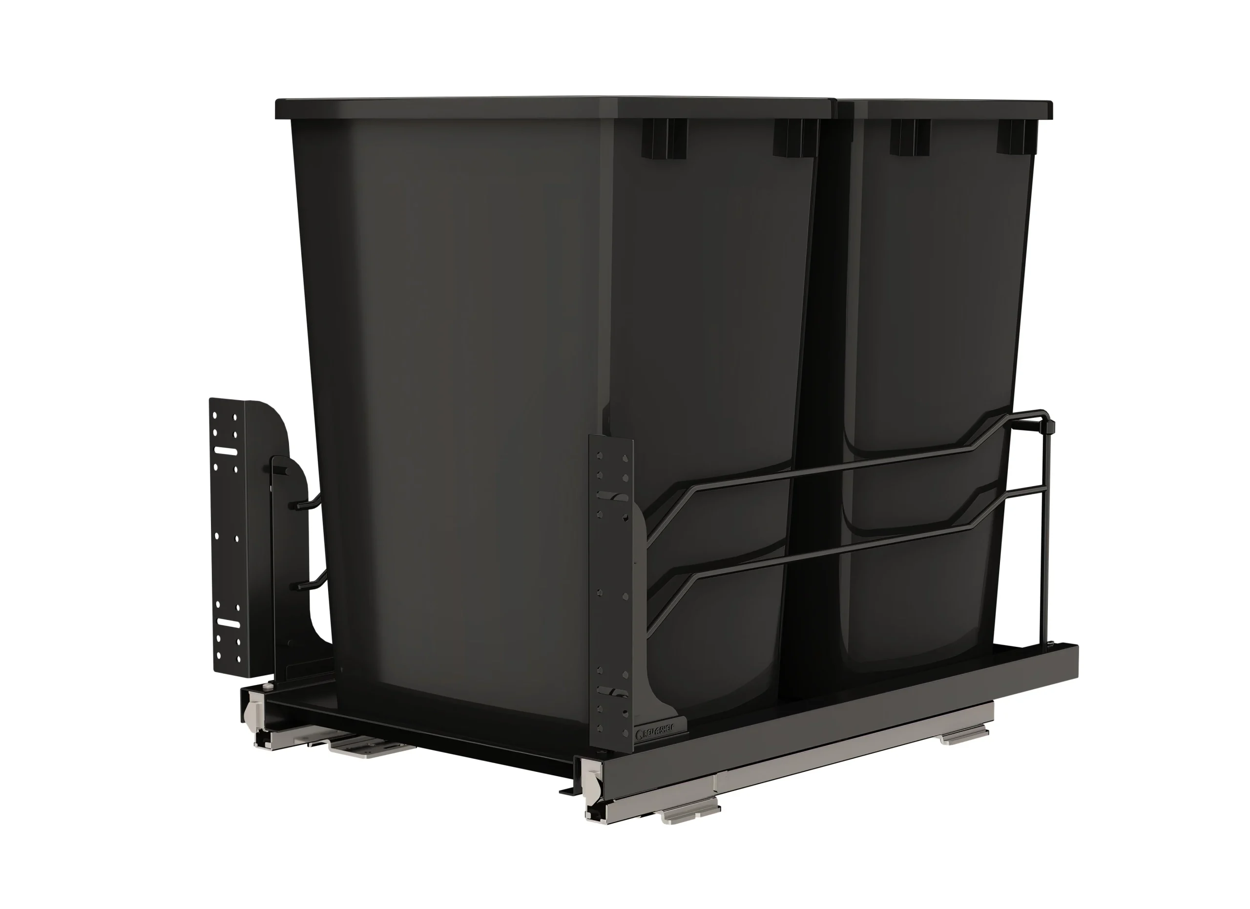 Rev-A-Shelf Pullout Kitchen Trash Can 35 qt. with Soft-Close, 53WC-1535SCDM-118