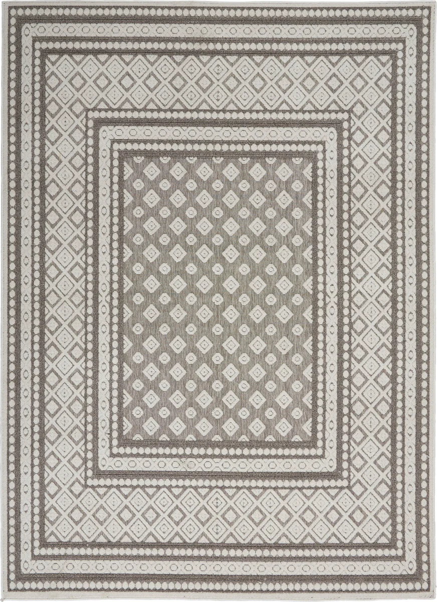 Nourison Calobra Transitional Lt Grey Area Rug