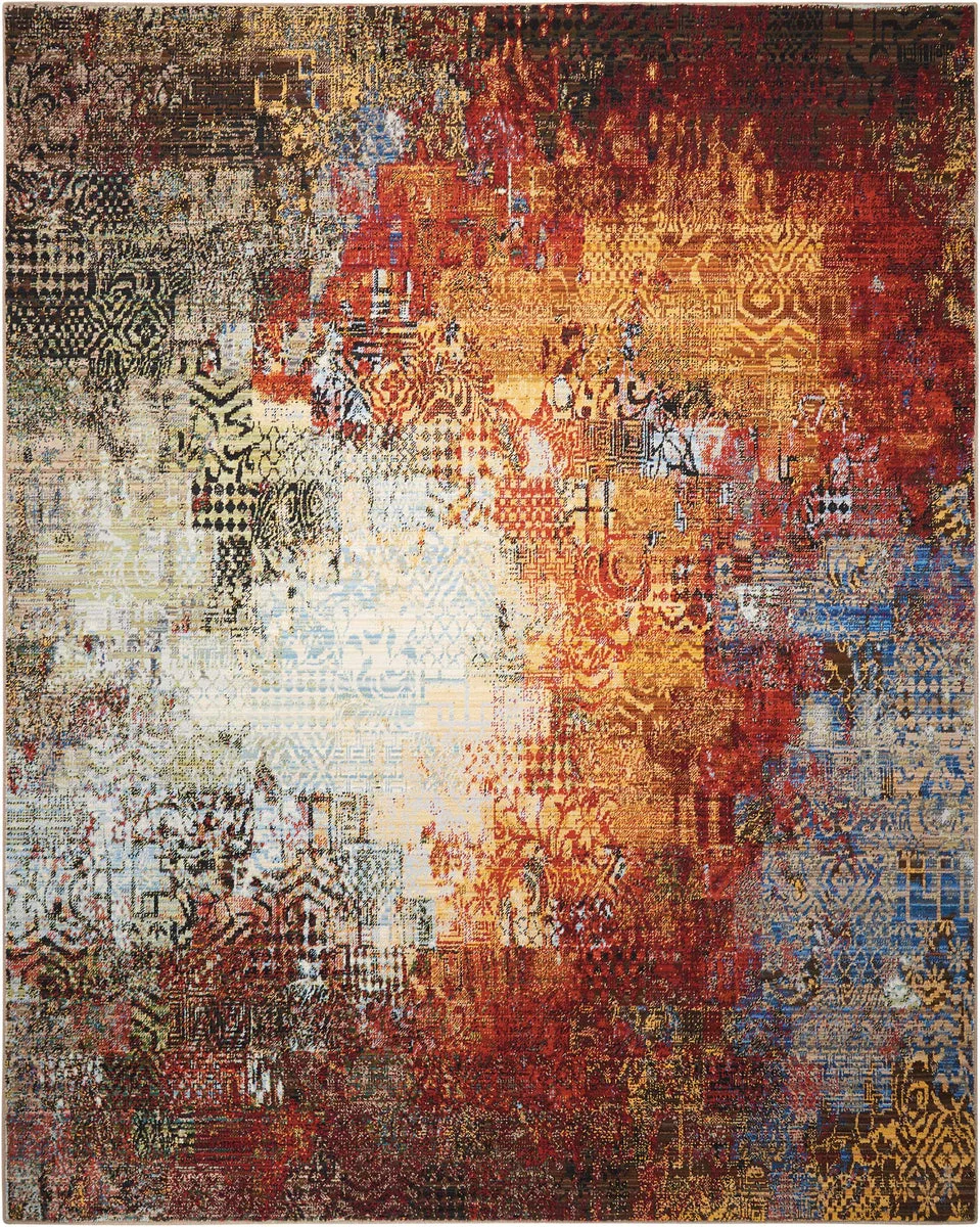 Nourison Chroma Contemporary Ember Glow Area Rug