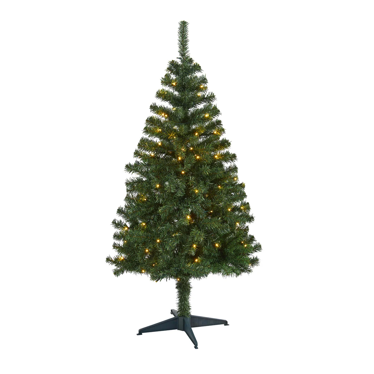 Nearly Natural 5` Northern Tip Pine Artificial Christmas Tree with 150 Clear LED Lights