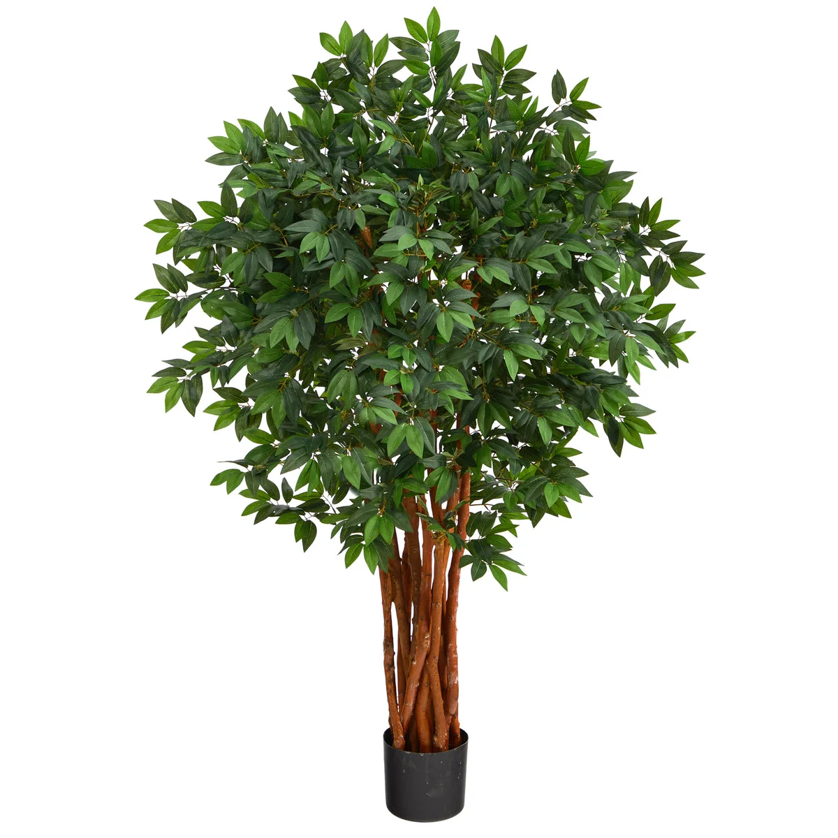 Nearly Natural 4.5` Lychee Artificial Tree with Natural Trunk