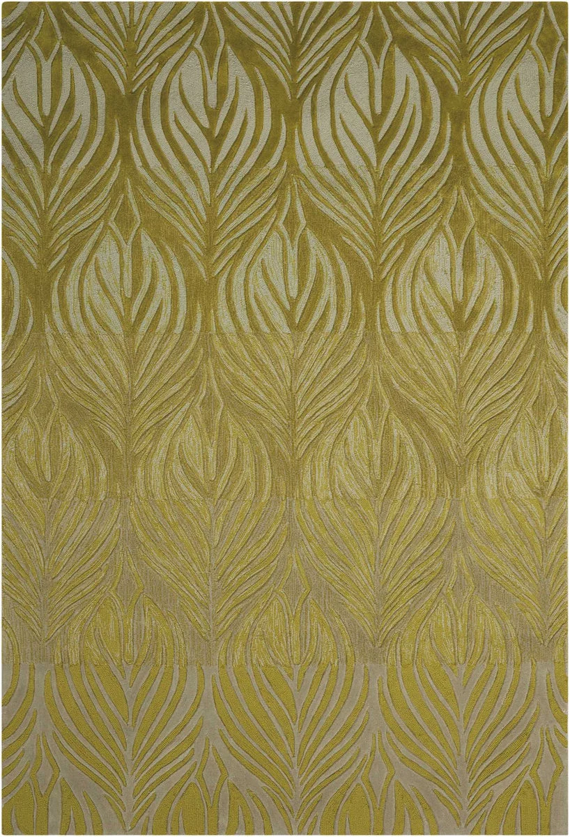 Nourison Contour Contemporary Green Area Rug