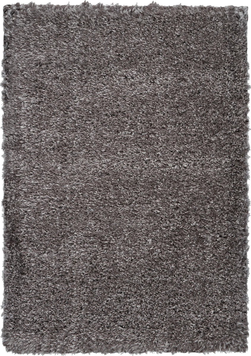 Nourison Ultra Plush Shag Contemporary Charcoal Area Rug