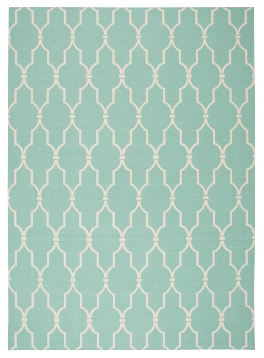 Nourison Home & Garden Transitional Aqua Area Rug