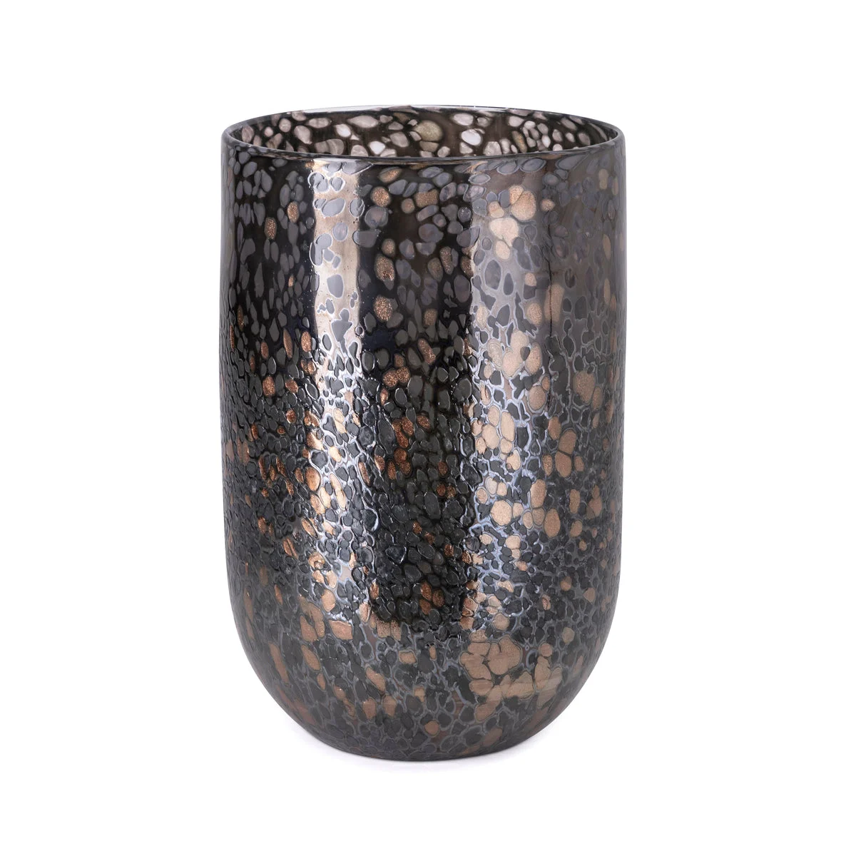 IMAX Worldwide Home Greige Art Glass Vase