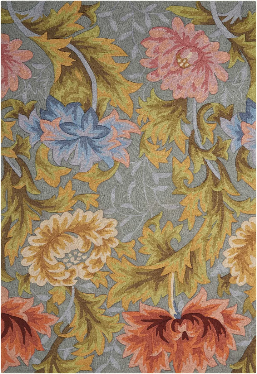 Nourison Fantasy Contemporary Slate Area Rug