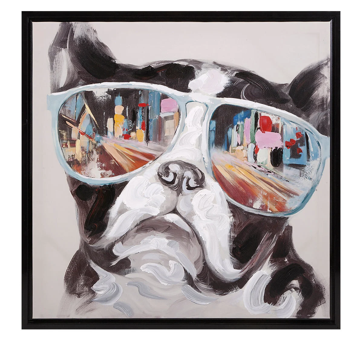 IMAX Worldwide Home City Shades Dog Framed Canvas