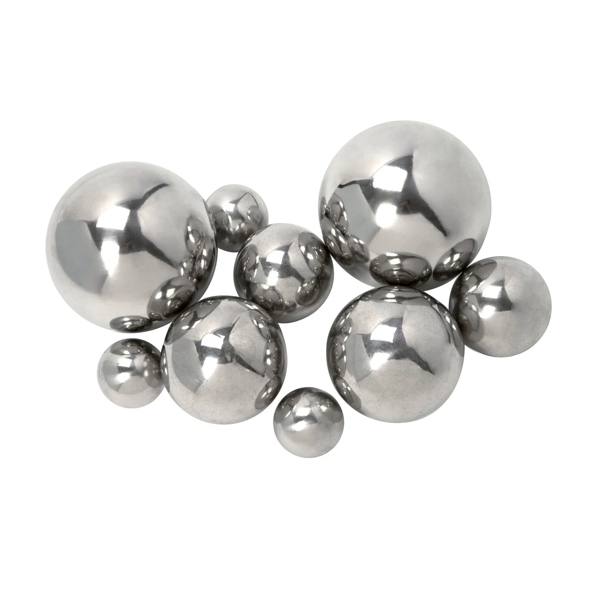 IMAX Worldwide Home CKI Abbott Steel Decorative Balls - Set of 9