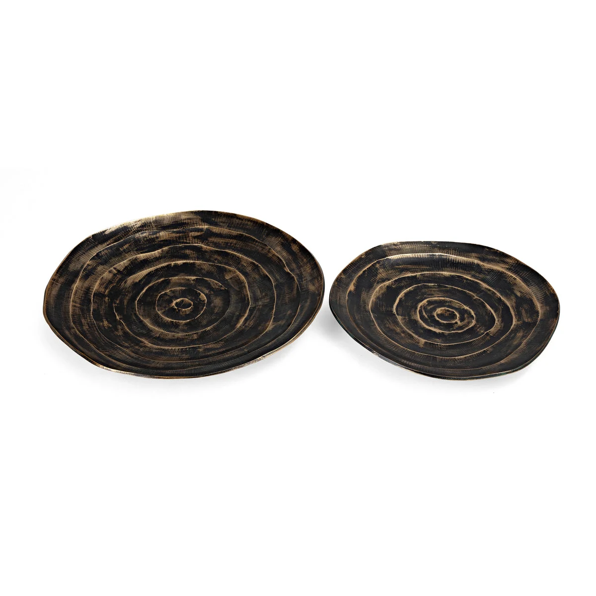 IMAX Worldwide Home Leto Aluminum Decorative Bowls - Set of 2