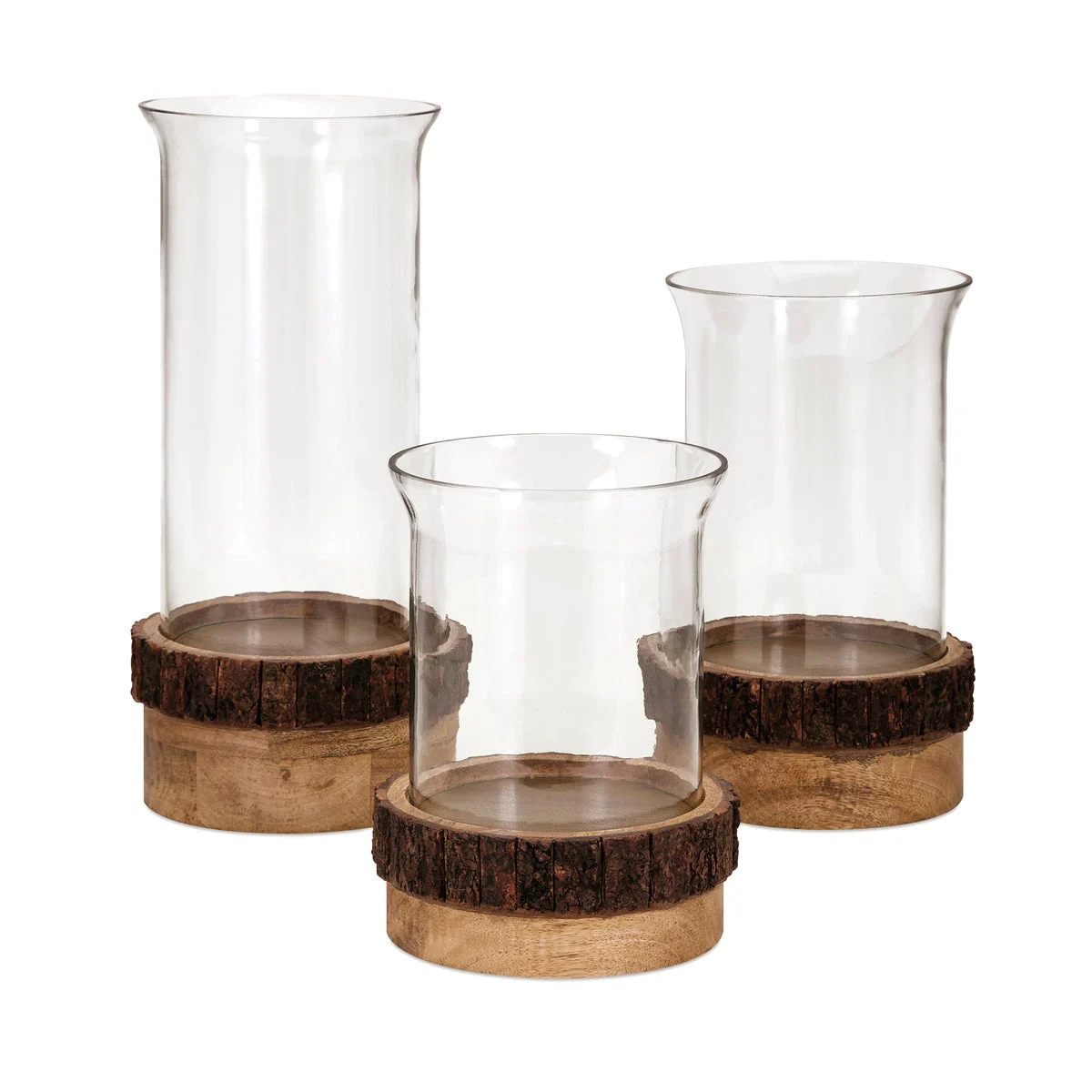 IMAX Worldwide Home Damari Pillar Candleholders - Set of 3
