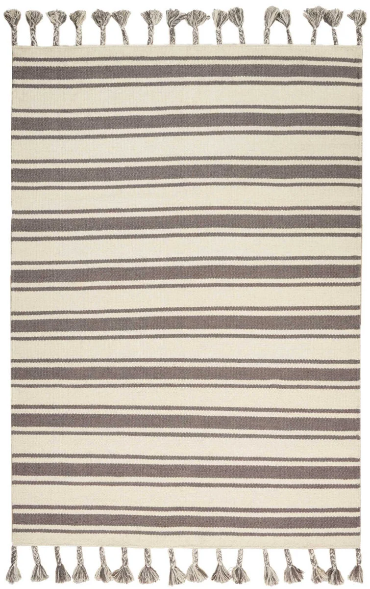 Nourison Rio Vista Contemporary Ivory/Grey Area Rug