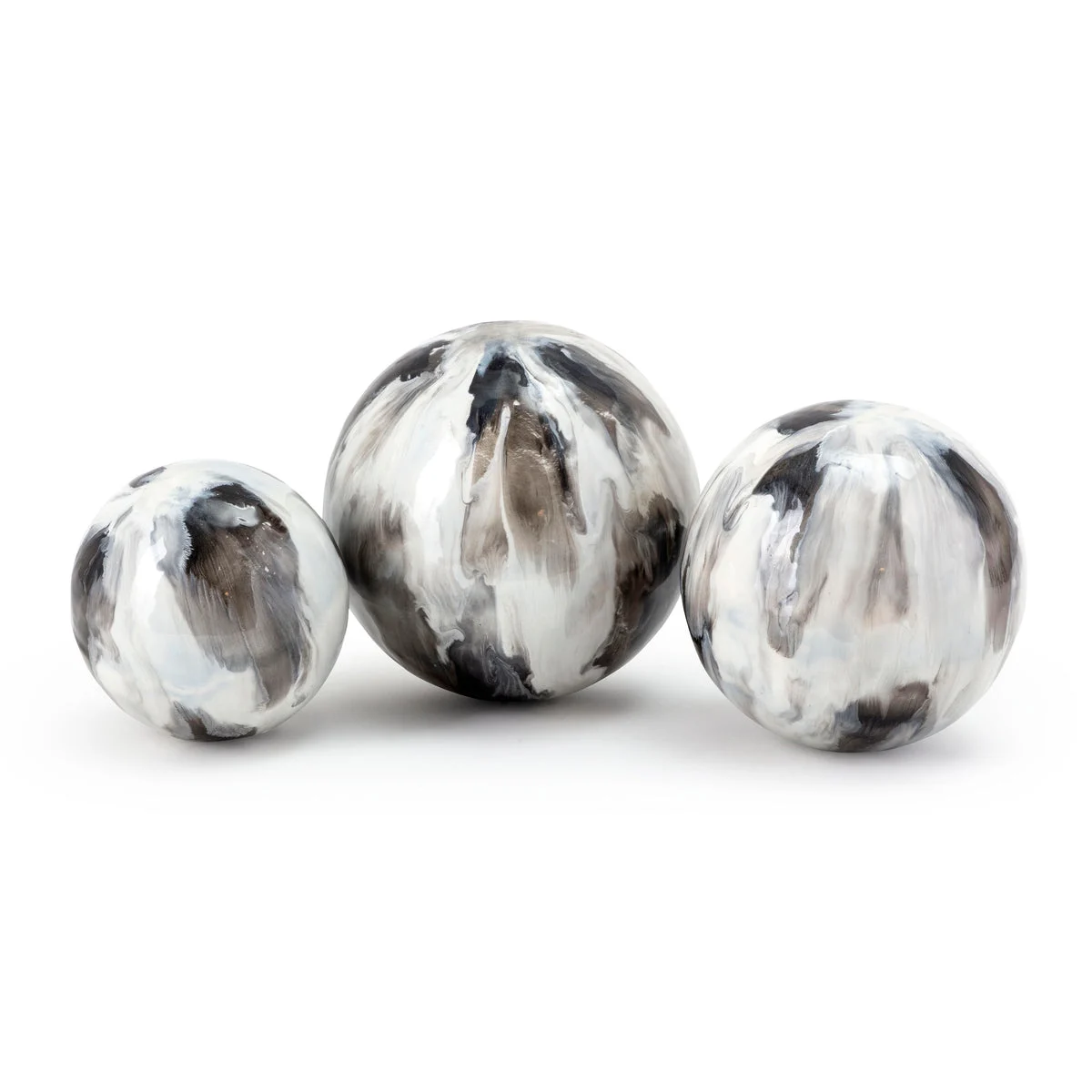IMAX Worldwide Home TY Tribute Enameled Iron Orbs - Set of 3