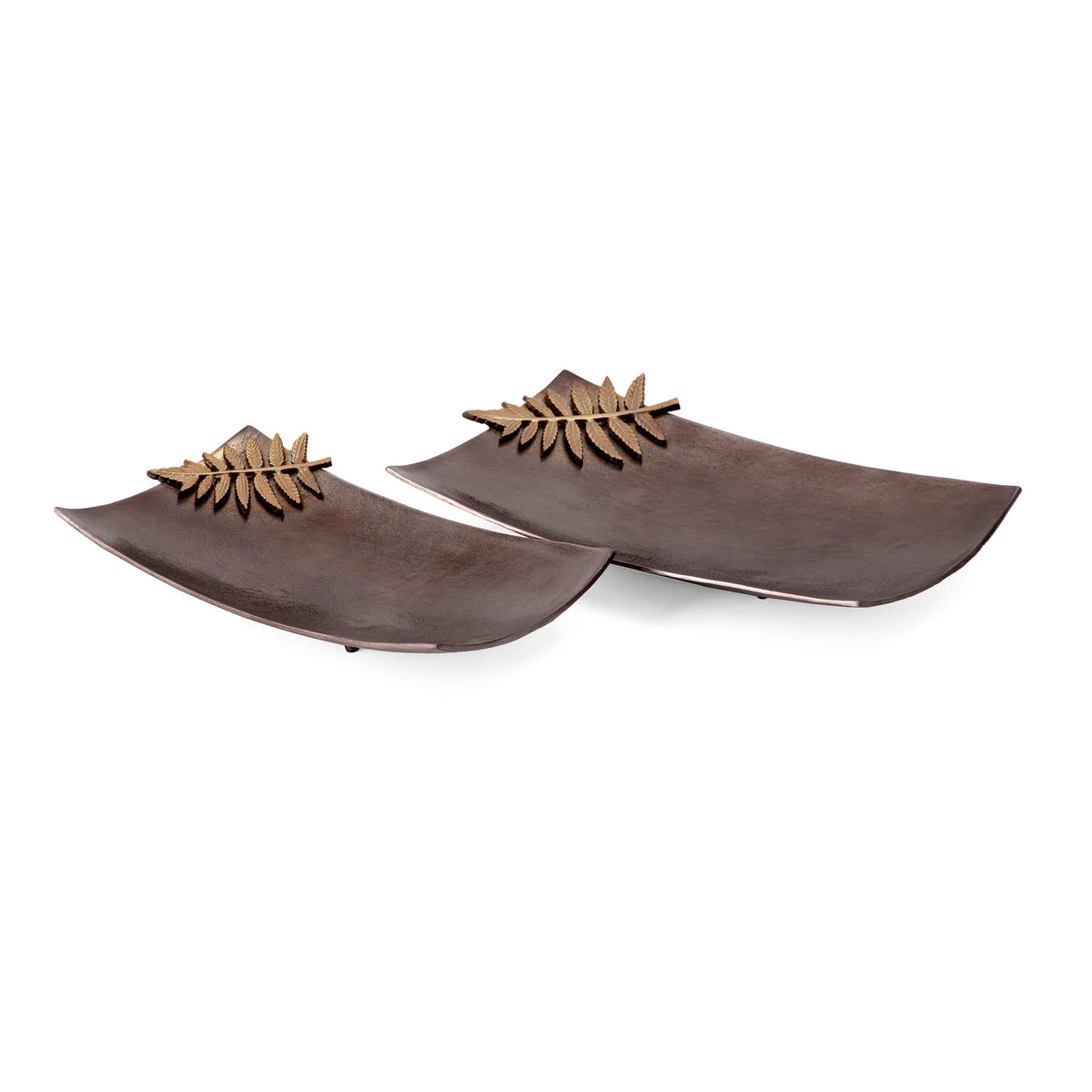 IMAX Worldwide Home Colville Aluminum Decorative Trays - Set of 2