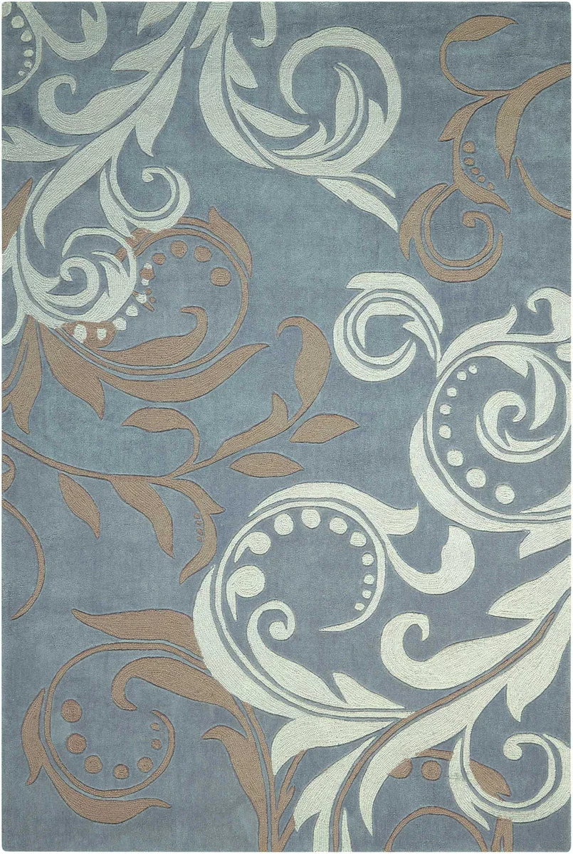 Nourison Contour Contemporary Silver Area Rug