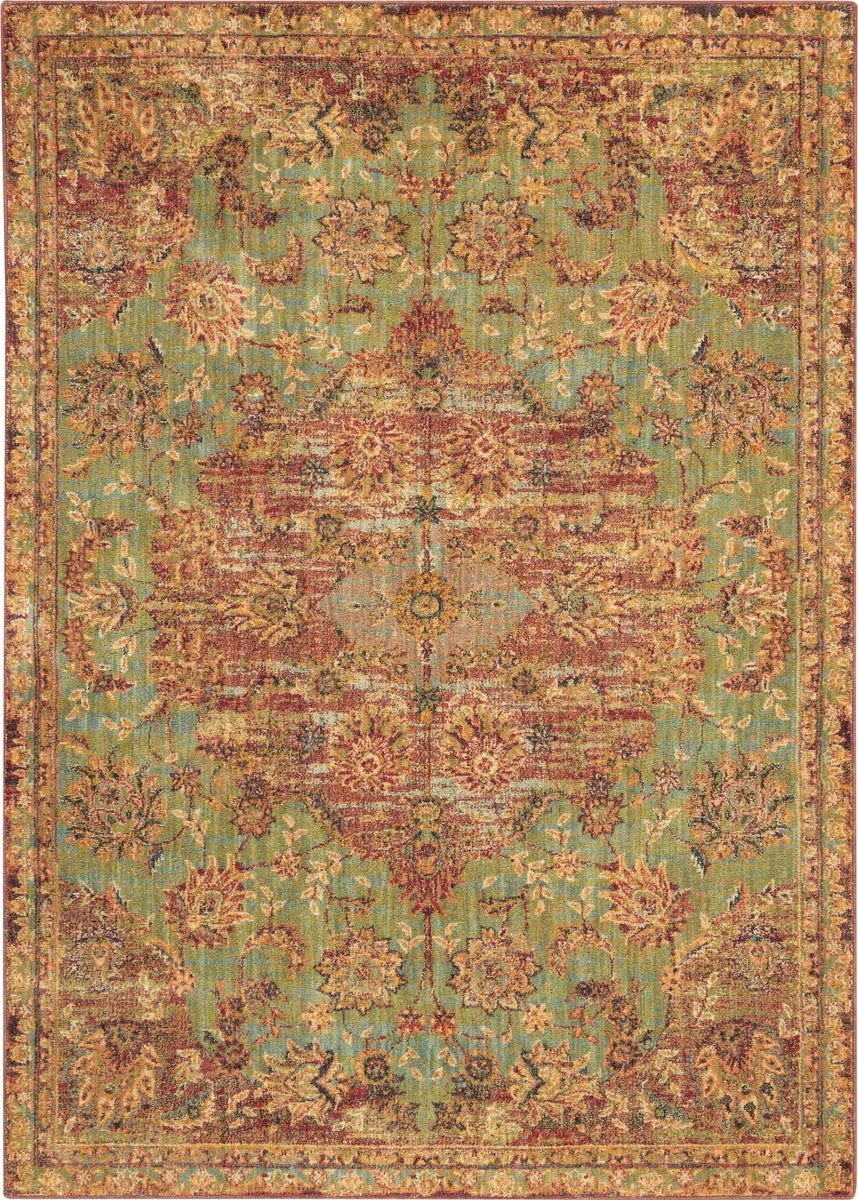 Nourison Jewel Traditional Jade Area Rug