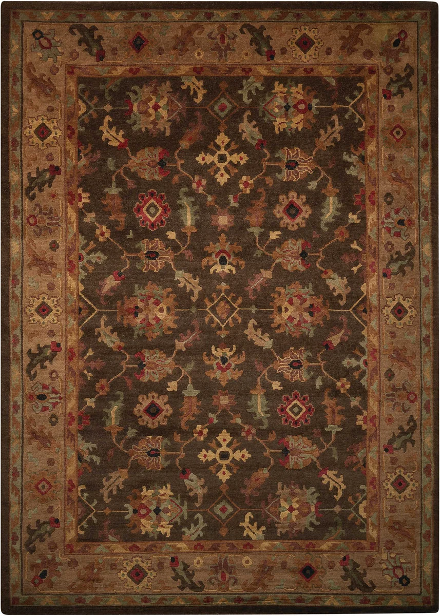 Nourison Tahoe Traditional Espresso Area Rug