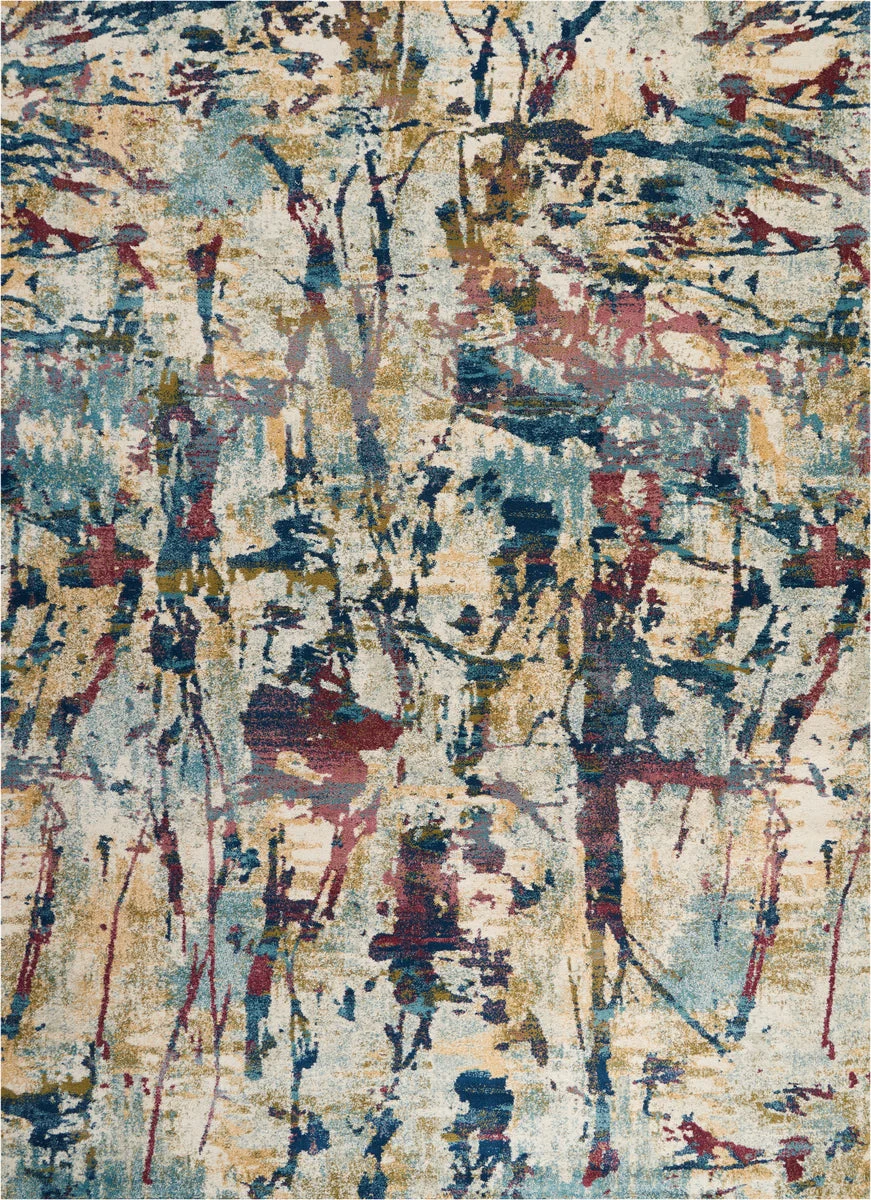 Nourison Fusion Contemporary Cream/Multicolor Area Rug