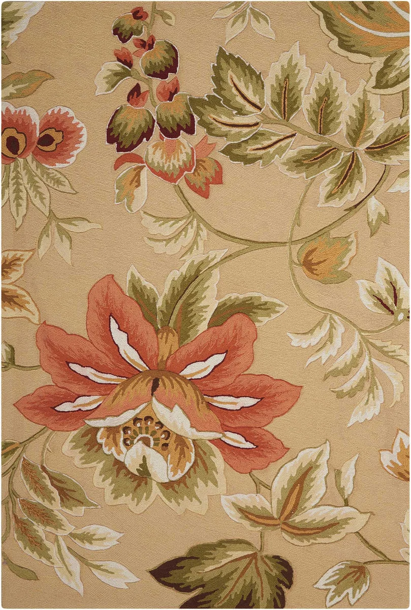 Nourison Fantasy Transitional Beige Area Rug