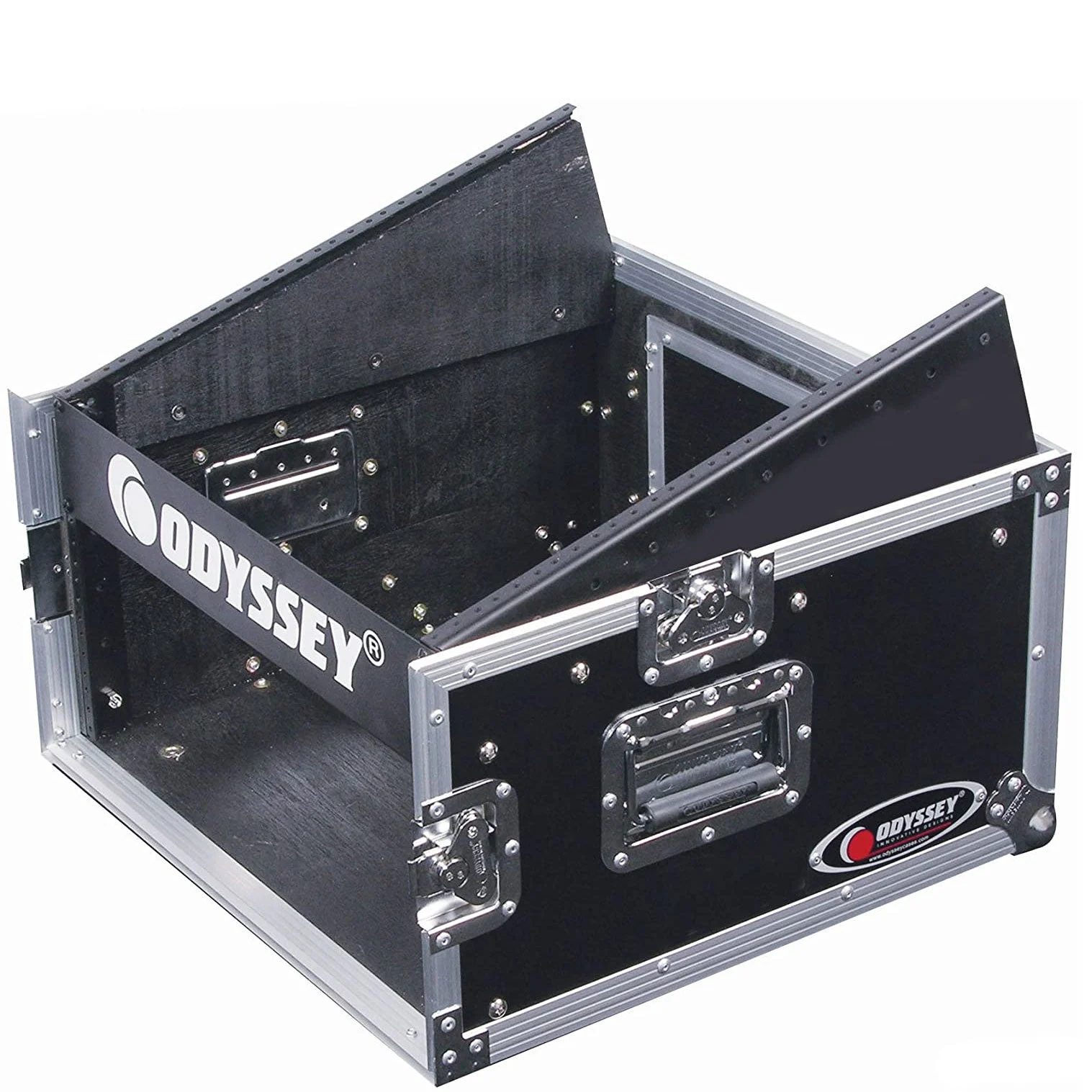 Odyssey FZ1004 10U Top Slanted 4U Vertical Pro ATA Durable Portable Combo Rack