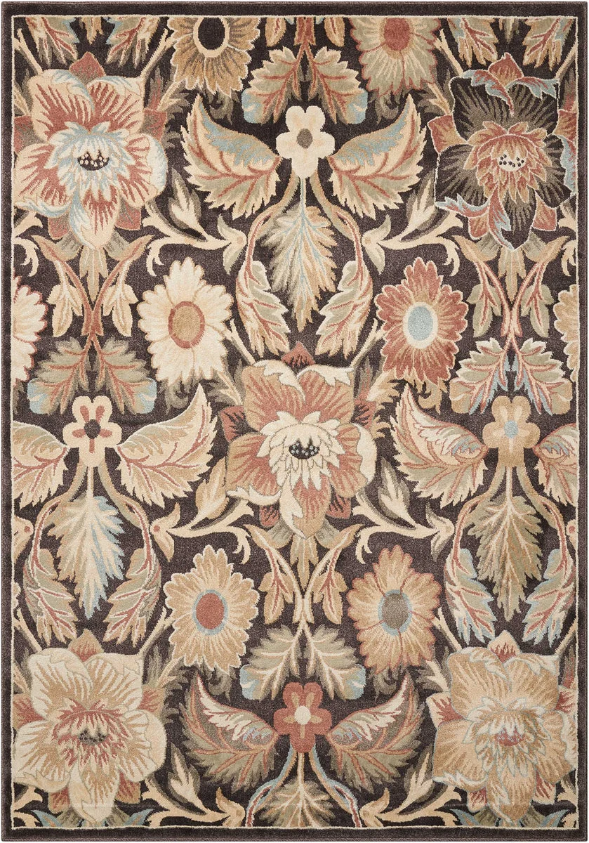 Nourison Walden Transitional Bistre Area Rug
