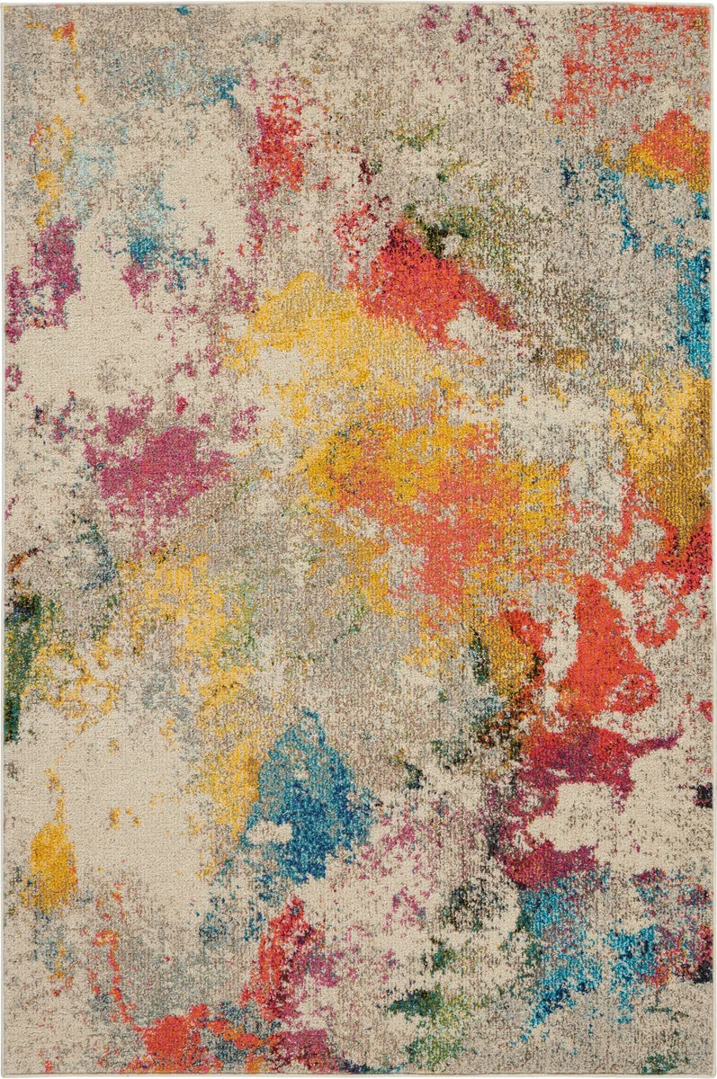 Nourison Celestial Contemporary Ivory/Multicolor Area Rug