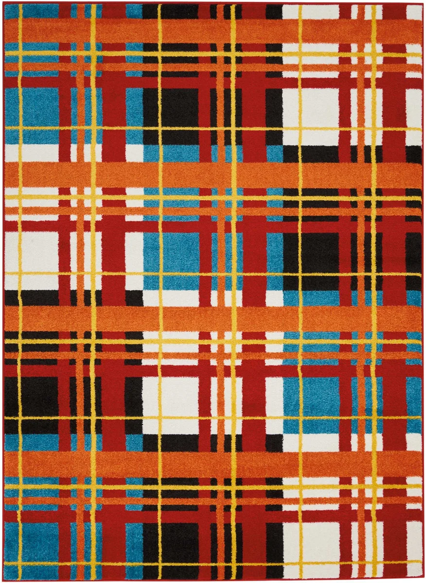 Nourison Oakdale Contemporary Red Area Rug