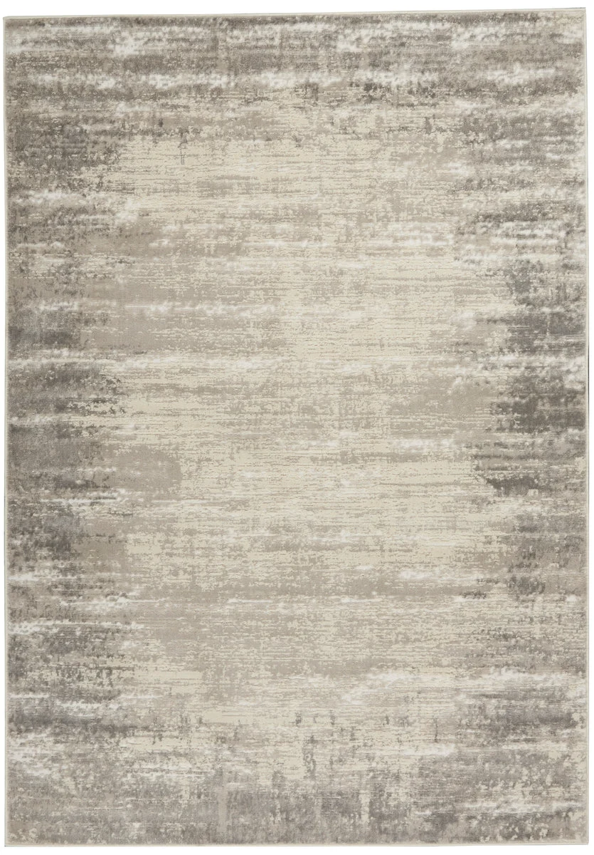 Nourison Cyrus Contemporary Ivory/Grey Area Rug