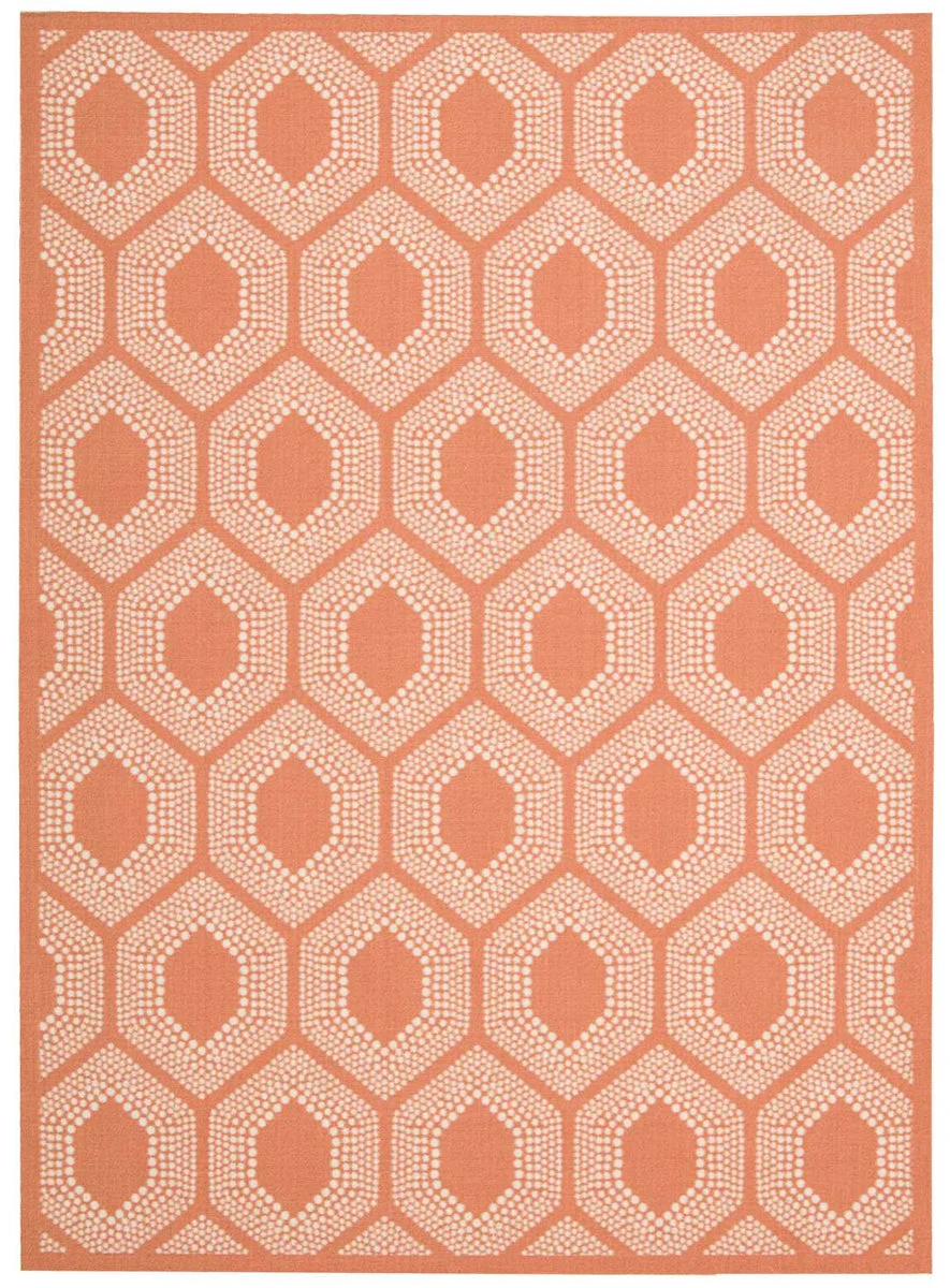 Nourison Sun N` Shade Transitional Tangerine Area Rug