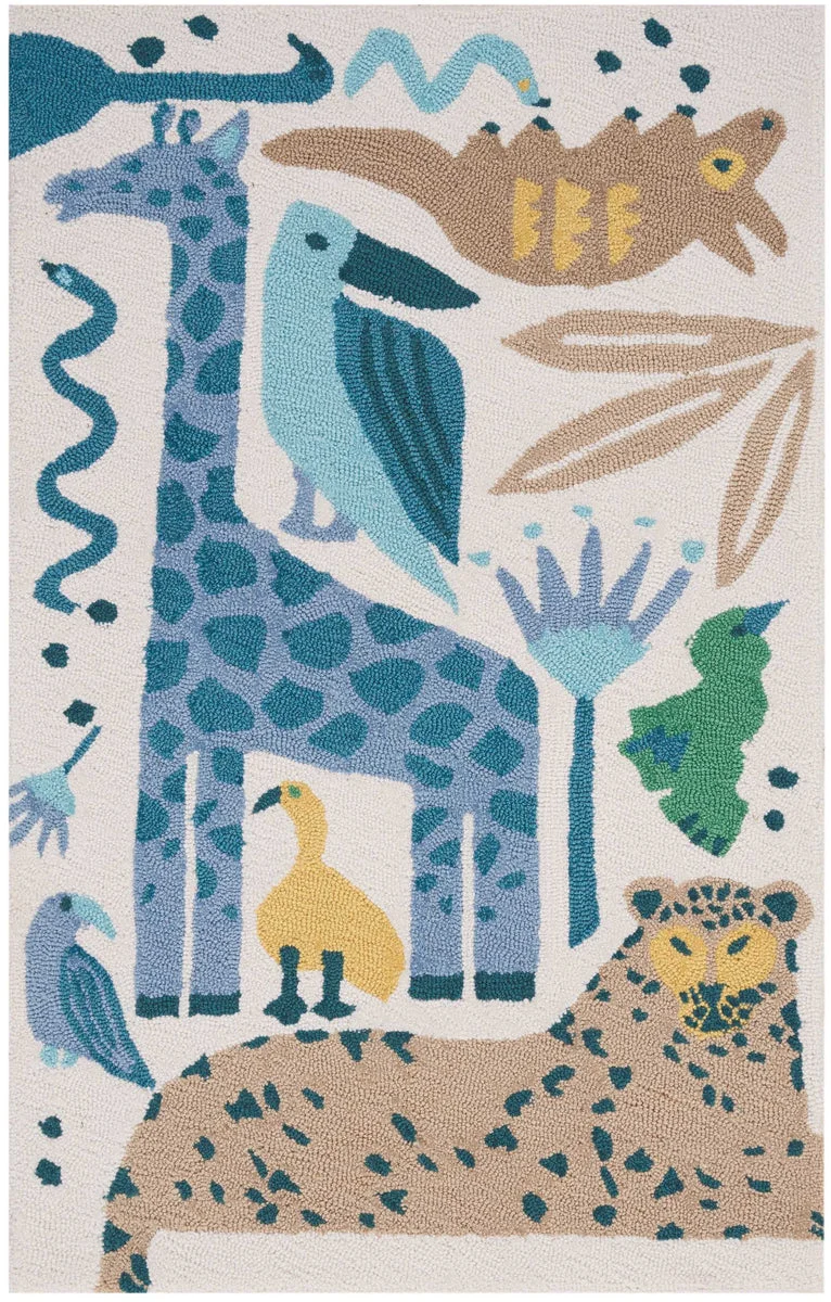 Nourison Bailey Contemporary Blue Area Rug