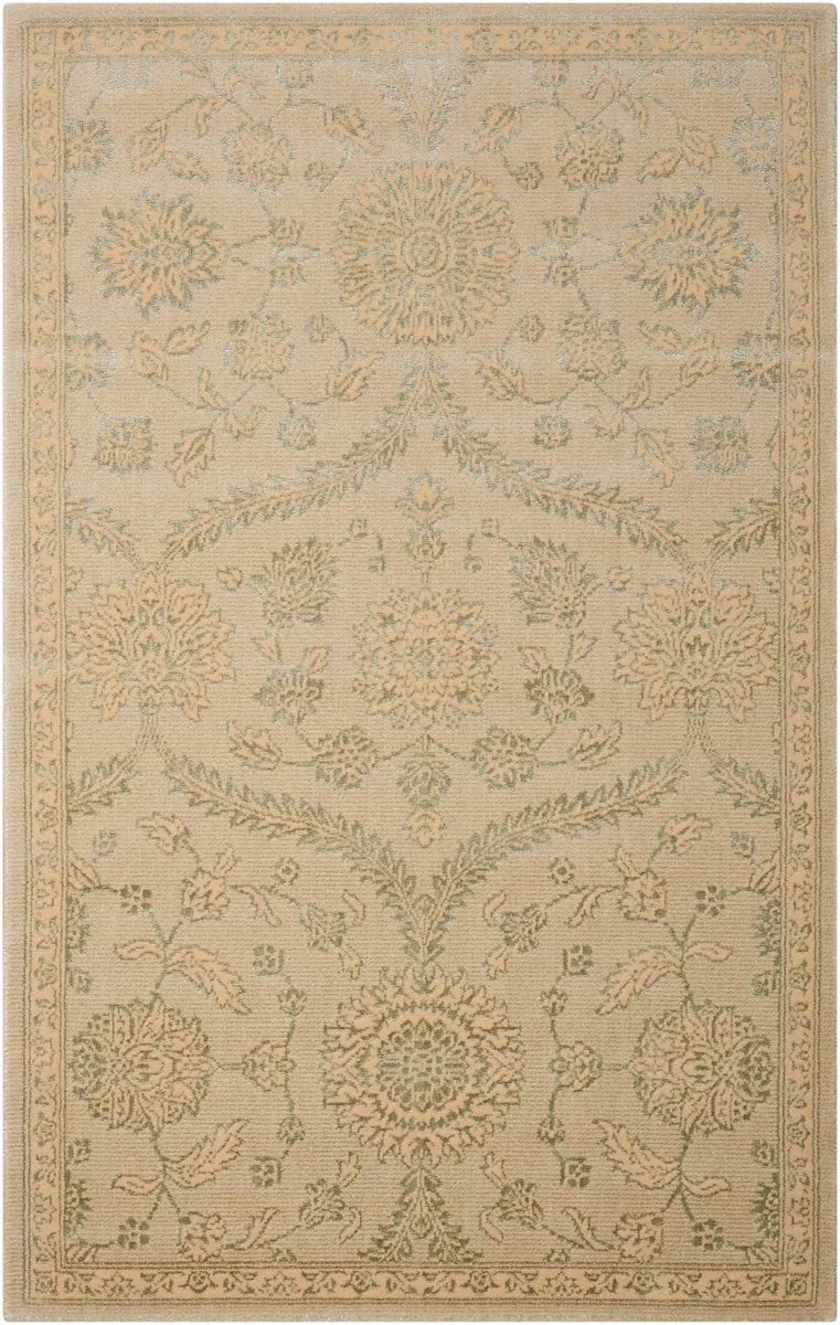 Nourison Luminance Transitional Cream/Mint Area Rug