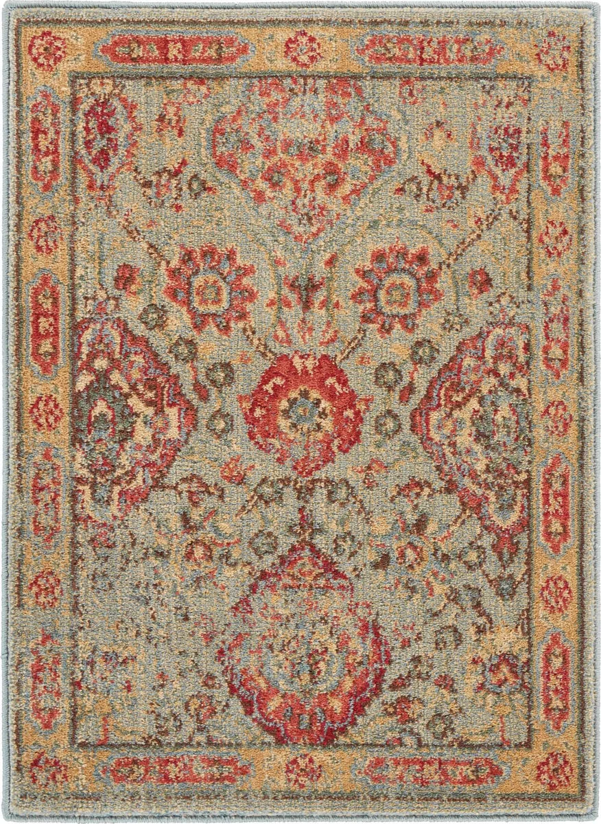Nourison Somerset Traditional Light Green Area Rug