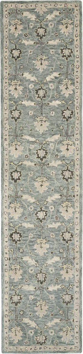 Nourison Jazmine Traditional Seafoam Area Rug