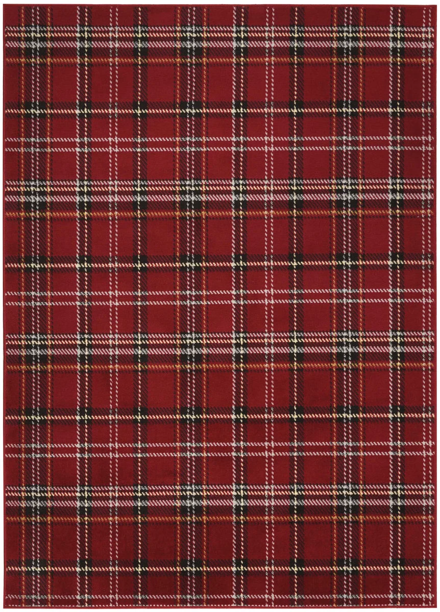 Nourison Grafix Contemporary Red Area Rug