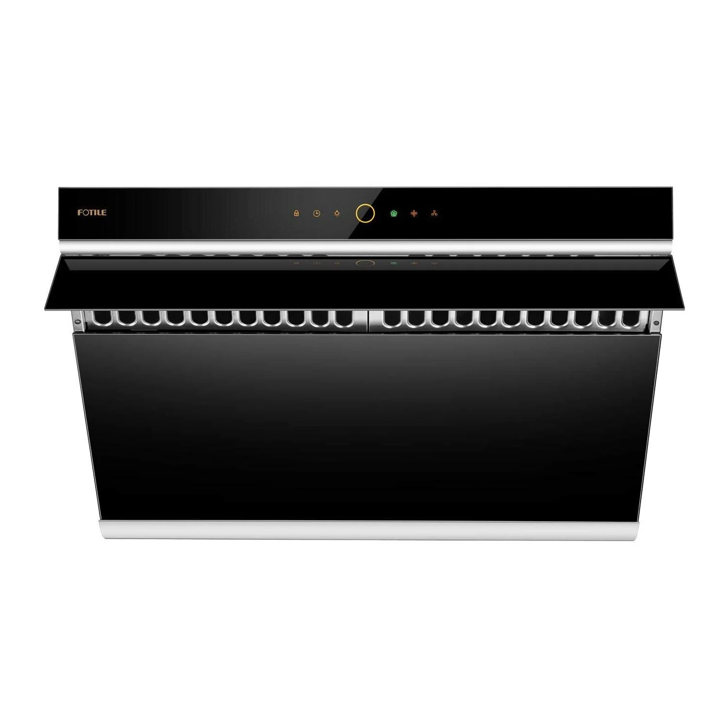 FOTILE Hands Free Under Cabinet Wall Mount Kitchen Range Hood, Black Glass