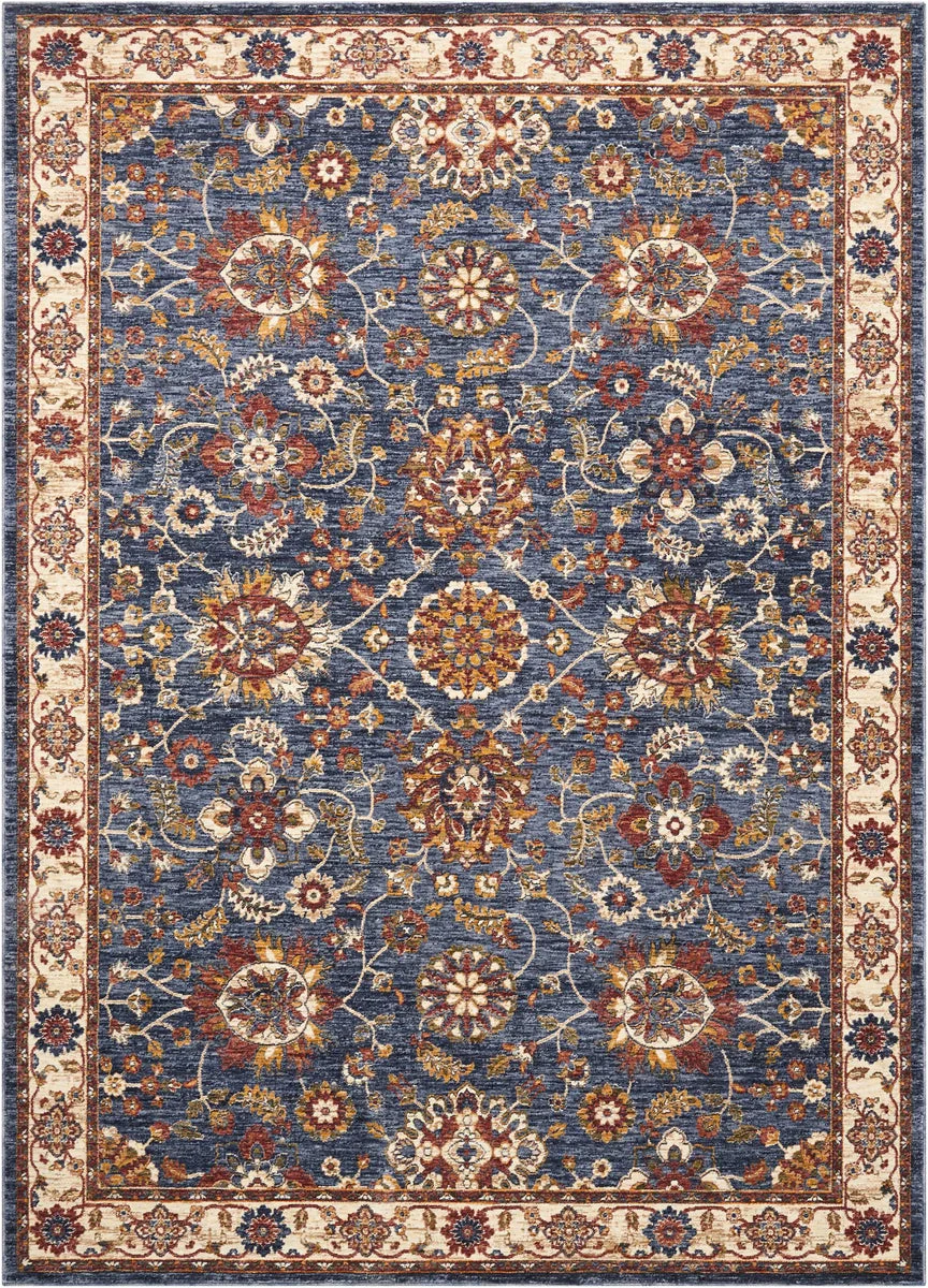 Nourison Reseda Traditional Blue Area Rug