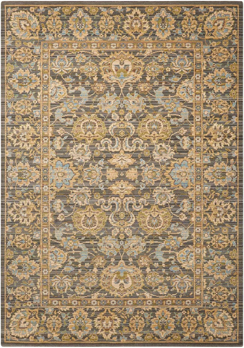 Nourison Timeless Traditional Opal/Grey Area Rug