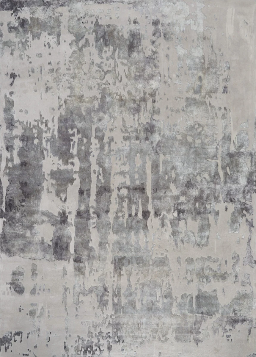 Nourison Prismatic Contemporary Silver Grey Area Rug