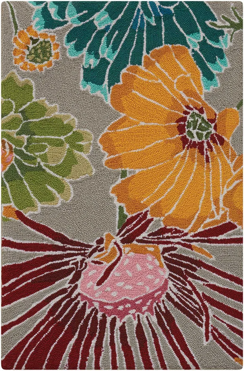 Nourison Fantasy Contemporary Grey Area Rug
