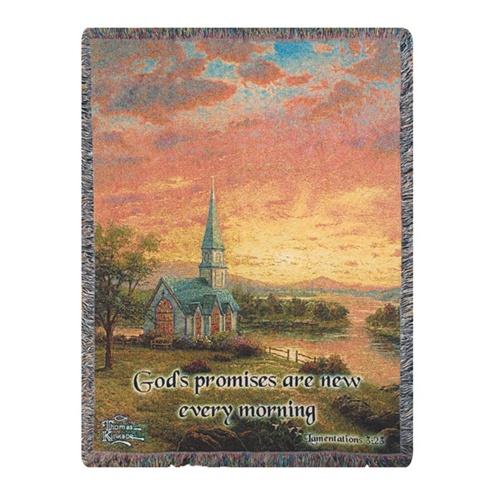 50x60 inch Tapestry Throw Cotton – Motivational Bedroom Accent by Manual Woodworkers