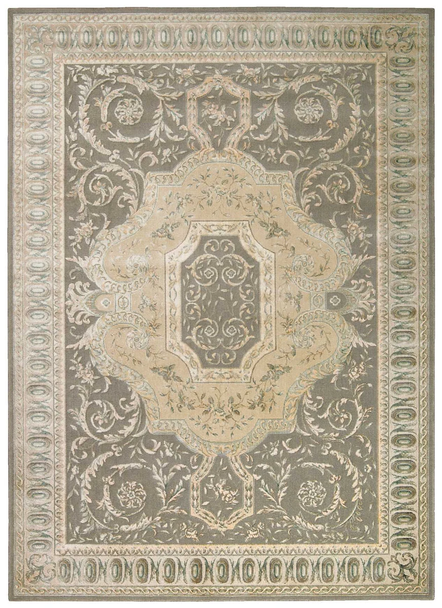 Nourison Platine Traditional Slate Area Rug