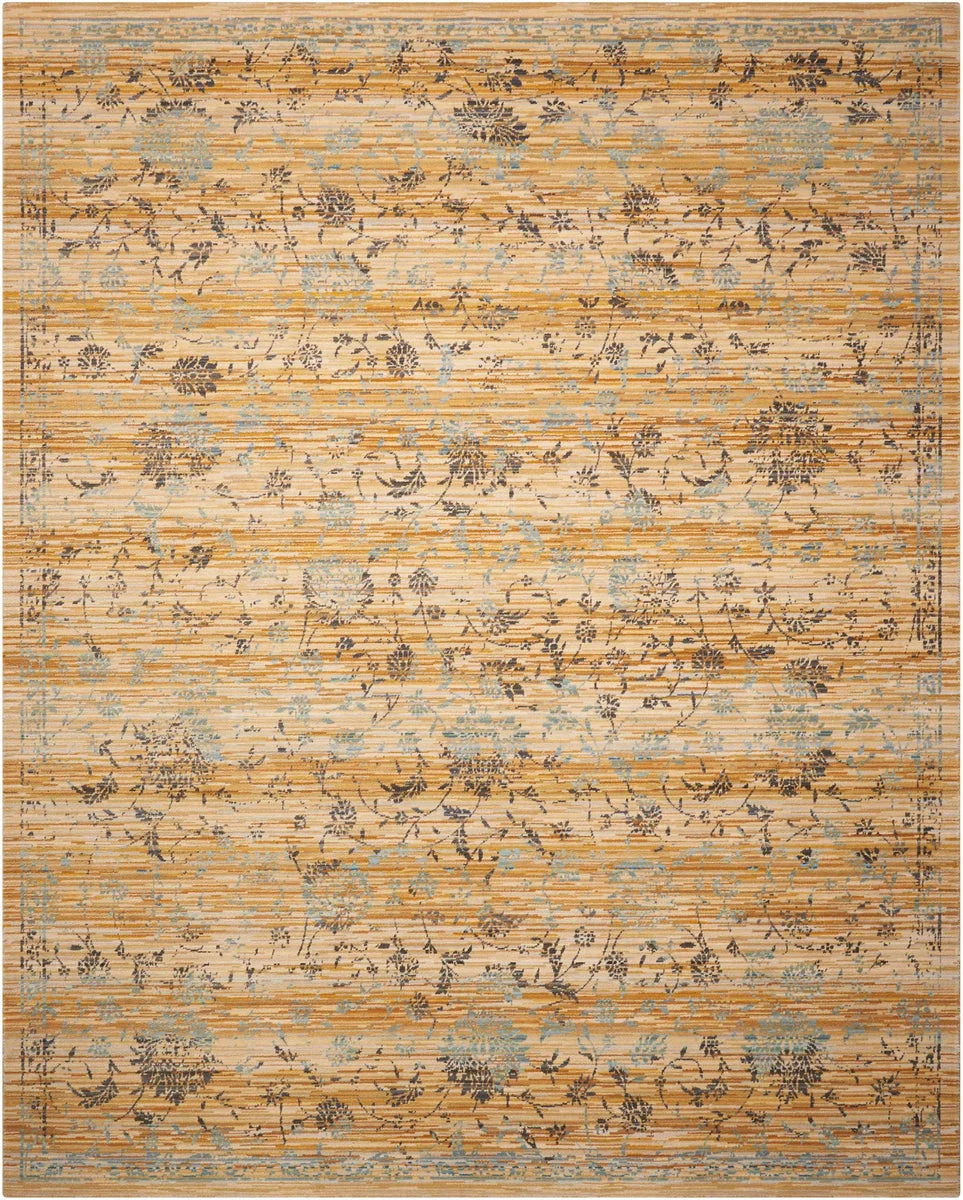 Nourison Rhapsody Transitional Caramel/Cream Area Rug
