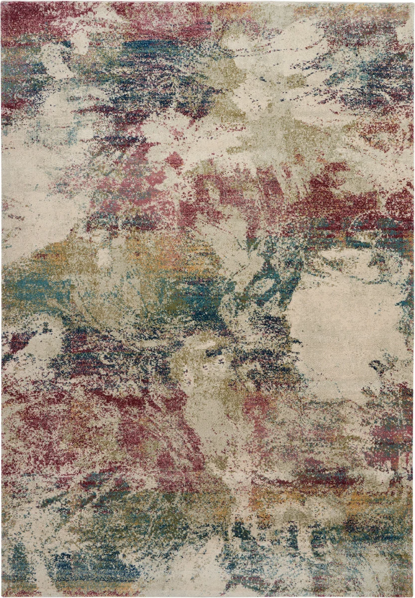Nourison Fusion Contemporary Cream/Multi Area Rug