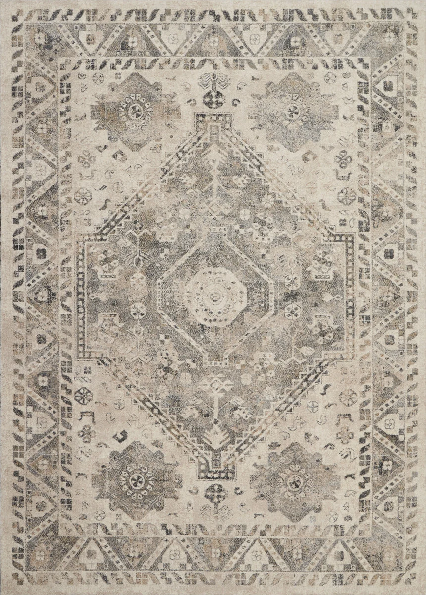 Nourison Fusion Transitional Cream/Grey Area Rug