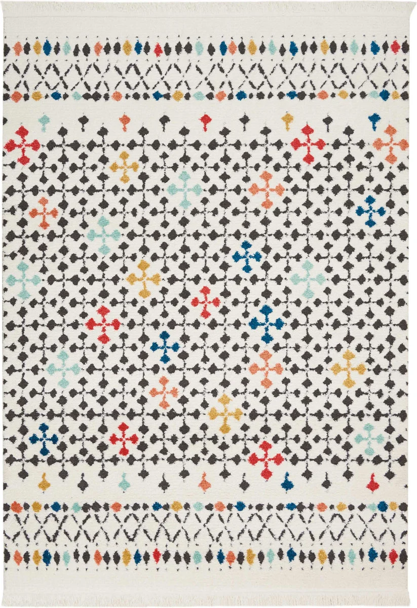 Nourison Kamala Contemporary White Area Rug