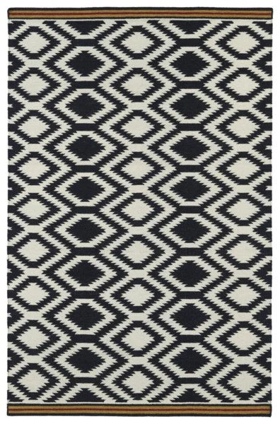 Kaleen Rugs Nomad Collection NOM04-02 Black Area Rug