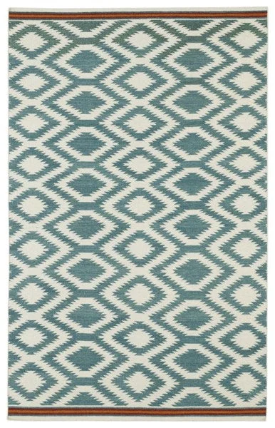 Kaleen Rugs Nomad Collection NOM04-78 Turquoise Area Rug