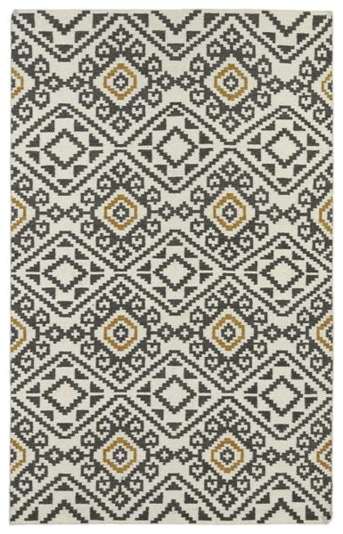 Kaleen Rugs Nomad Collection NOM05-38 Charcoal Area Rug