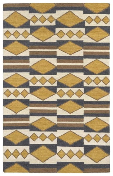 Kaleen Rugs Nomad Collection NOM07-05 Gold Area Rug